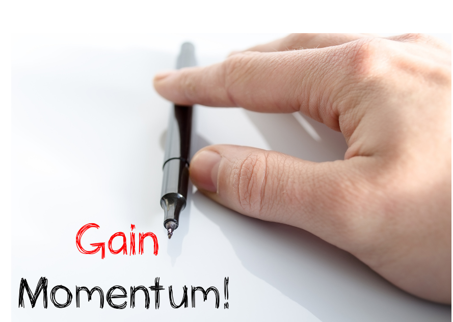 Image of the words Gain Momentum