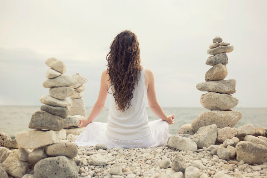 Woman meditating