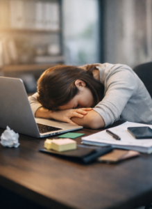 Women experiencing burnout